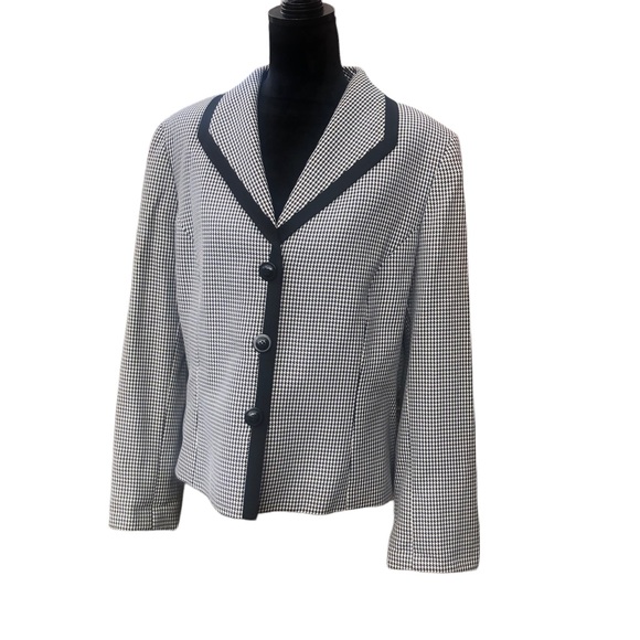 Evan Picone Houndstooth Blazer Size 18 - Picture 6 of 12